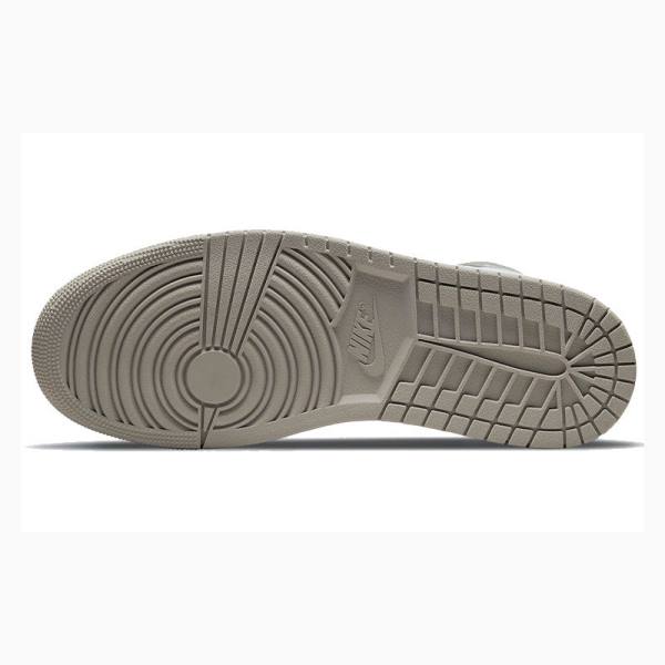 Nike Mid Linen Koripallokengät Miesten Air Jordan 1 Valkoinen Ruskea | JD-597DQ