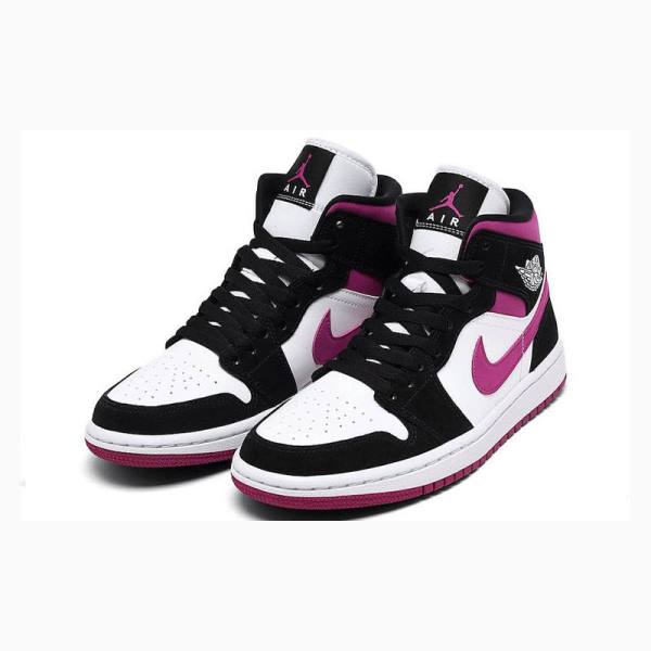 Nike Mid Magenta Koripallokengät Naisten Air Jordan 1 Mustat Violetit | JD-791LG
