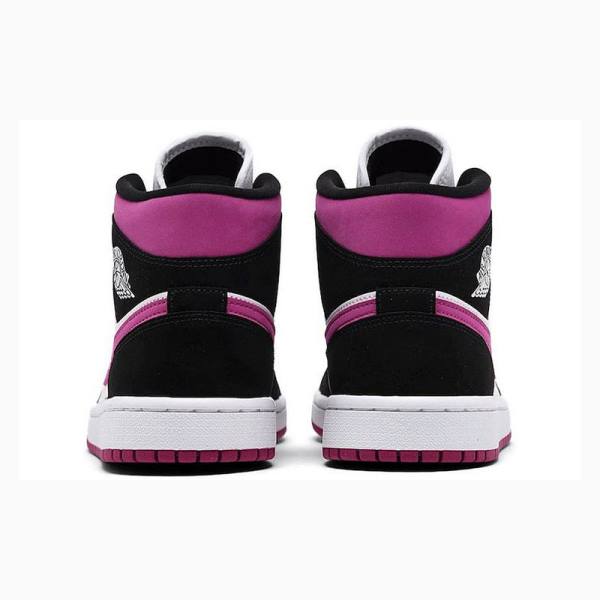 Nike Mid Magenta Koripallokengät Naisten Air Jordan 1 Mustat Violetit | JD-791LG