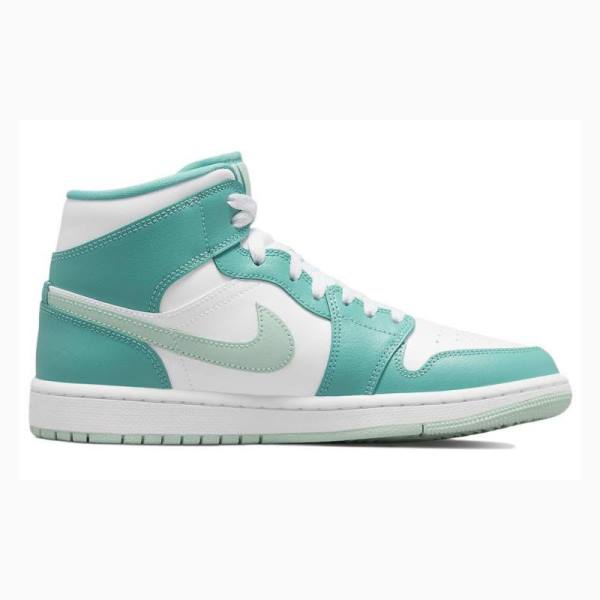Nike Mid Marine Koripallokengät Naisten Air Jordan 1 Valkoinen Vihreä | JD-952OH