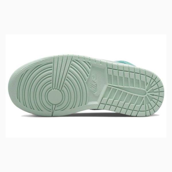 Nike Mid Marine Koripallokengät Naisten Air Jordan 1 Valkoinen Vihreä | JD-952OH