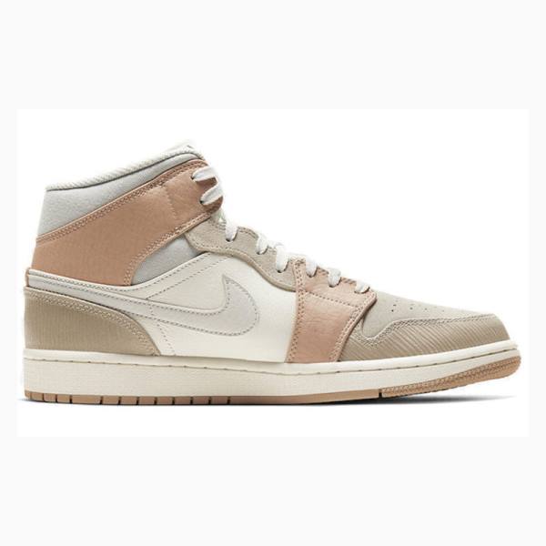 Nike Mid Milan Koripallokengät Miesten Air Jordan 1 Pinkki Beige | JD-097UI