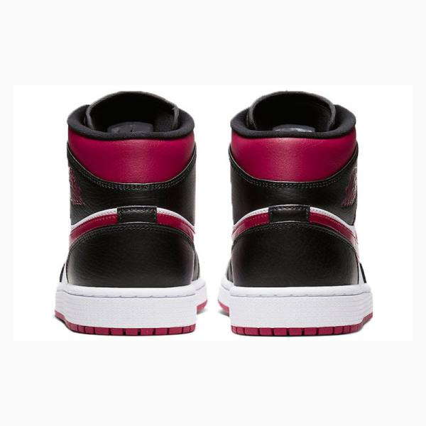 Nike Mid Noble Koripallokengät Miesten Air Jordan 1 Mustat Valkoinen Punainen | JD-654VN