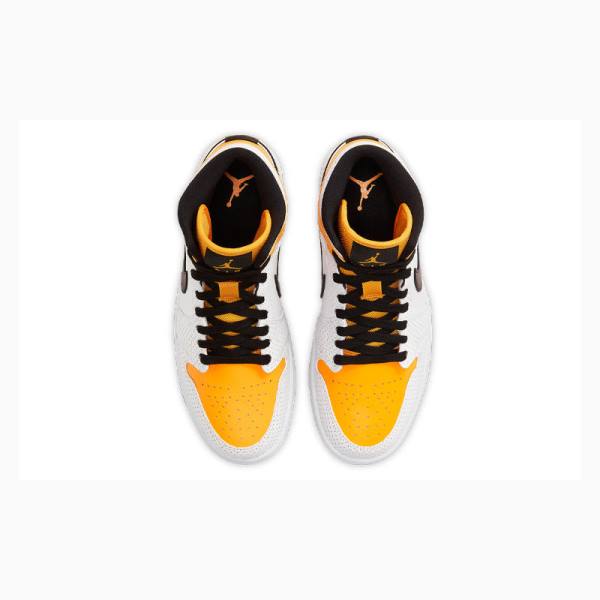 Nike Mid Perforated – Koripallokengät Naisten Air Jordan 1 Kultaiset Mustat | JD-614UT