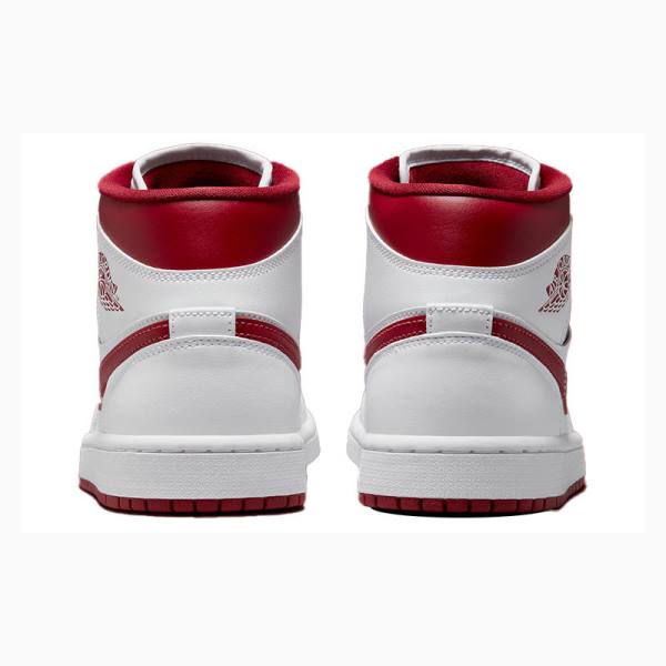 Nike Mid Reverse Chicago Koripallokengät Naisten Air Jordan 1 Valkoinen Punainen | JD-236AL