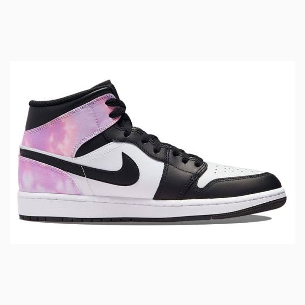 Nike Mid SE Amethyst Wave Koripallokengät Miesten Air Jordan 1 Valkoinen Mustat Pinkki | JD-265JS