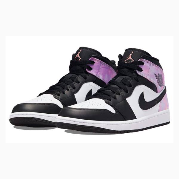 Nike Mid SE Amethyst Wave Koripallokengät Miesten Air Jordan 1 Valkoinen Mustat Pinkki | JD-265JS