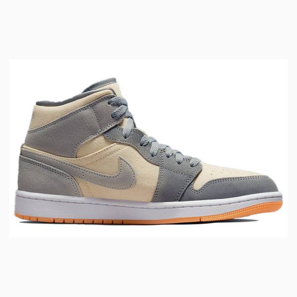 Nike Mid SE Coconut Milk Koripallokengät Miesten Air Jordan 1 Valkoinen Sininen | JD-653RD