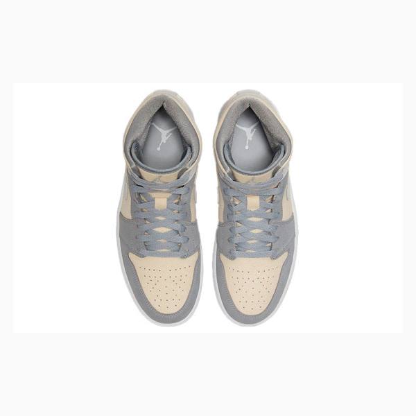 Nike Mid SE Coconut Milk Koripallokengät Miesten Air Jordan 1 Valkoinen Sininen | JD-653RD