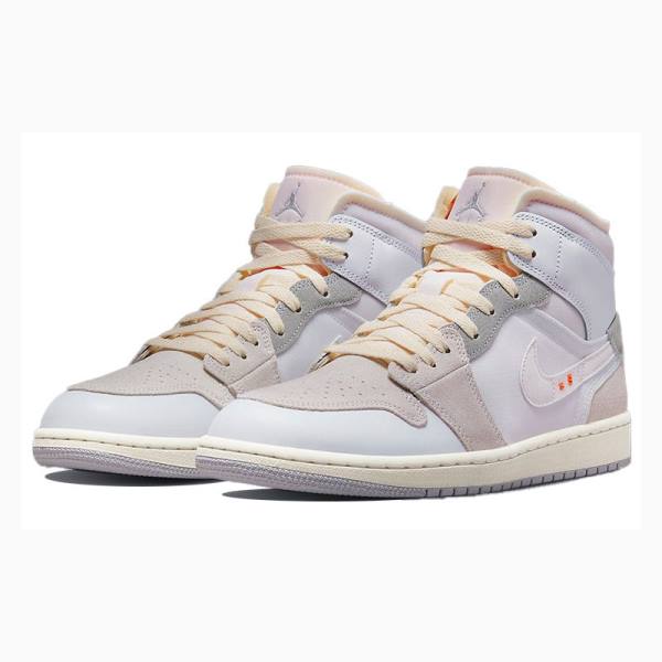 Nike Mid SE Craft Phantom Koripallokengät Miesten Air Jordan 1 Valkoinen | JD-316ZN