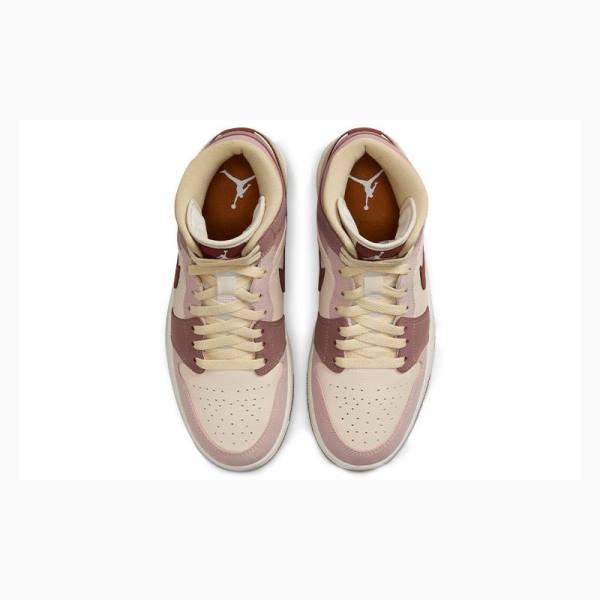 Nike Mid SE Dark Pony Koripallokengät Naisten Air Jordan 1 Ruskea | JD-190ZQ