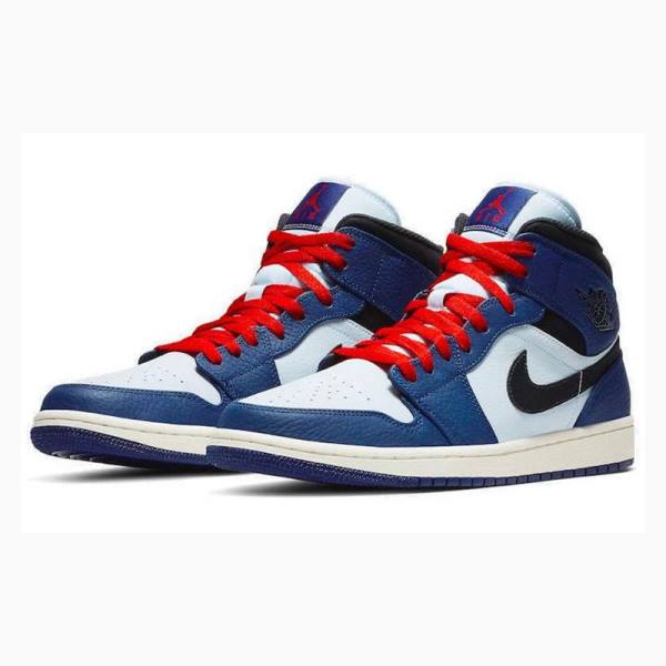 Nike Mid SE Deep Royal Koripallokengät Miesten Air Jordan 1 Sininen Mustat | JD-672LJ