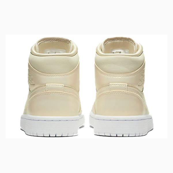 Nike Mid SE Goose Feather Koripallokengät Naisten Air Jordan 1 Keltainen | JD-324IL