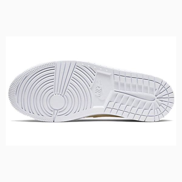Nike Mid SE Goose Feather Koripallokengät Naisten Air Jordan 1 Keltainen | JD-324IL