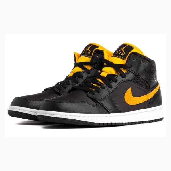 Nike Mid SE Koripallokengät Miesten Air Jordan 1 Mustat Kultaiset | JD-150DU