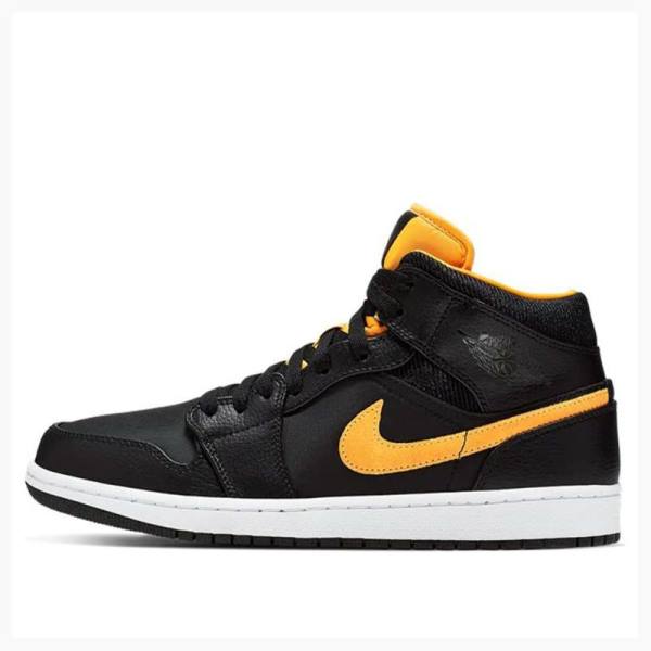 Nike Mid SE Koripallokengät Miesten Air Jordan 1 Mustat Kultaiset | JD-150DU