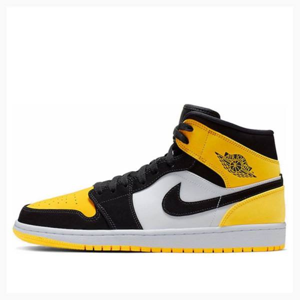 Nike Mid SE Koripallokengät Miesten Air Jordan 1 Keltainen | JD-639QX