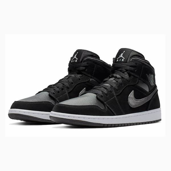 Nike Mid SE Koripallokengät Miesten Air Jordan 1 Mustat | JD-687ZQ