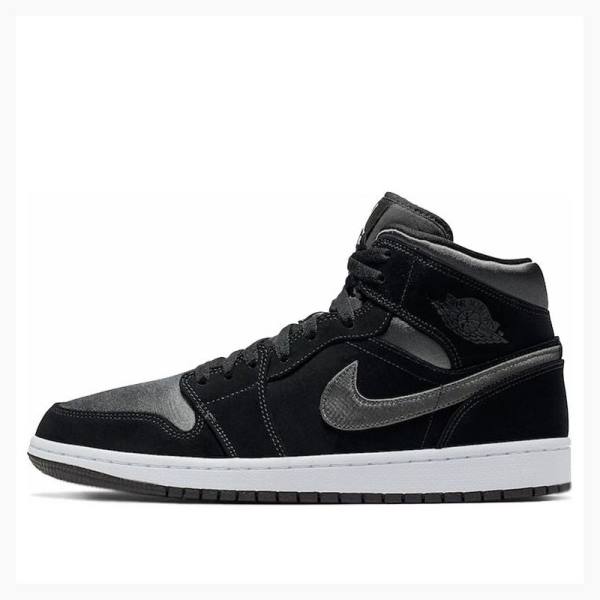 Nike Mid SE Koripallokengät Miesten Air Jordan 1 Mustat | JD-687ZQ