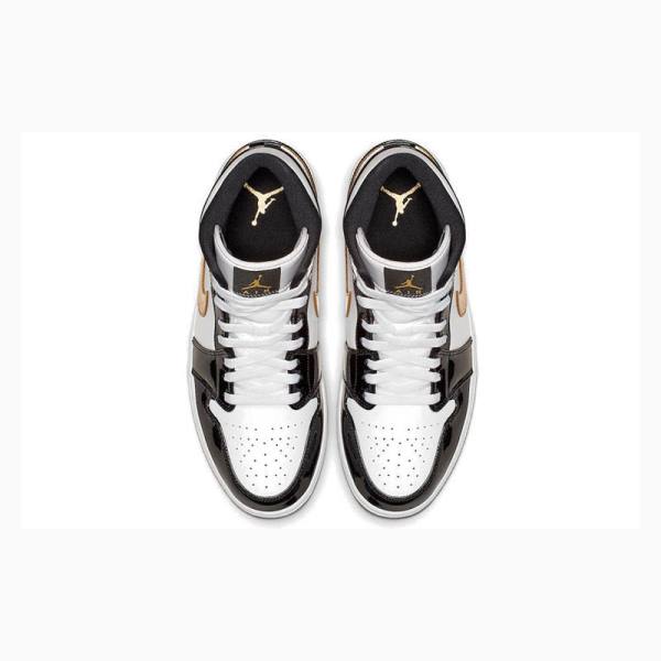 Nike Mid SE Koripallokengät Miesten Air Jordan 1 Mustat Kultaiset | JD-732NH