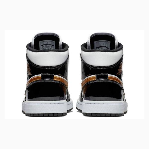 Nike Mid SE Koripallokengät Miesten Air Jordan 1 Mustat Kultaiset | JD-732NH