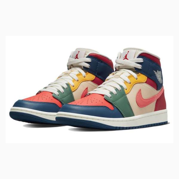 Nike Mid SE Koripallokengät Naisten Air Jordan 1 Monivärinen | JD-651UE