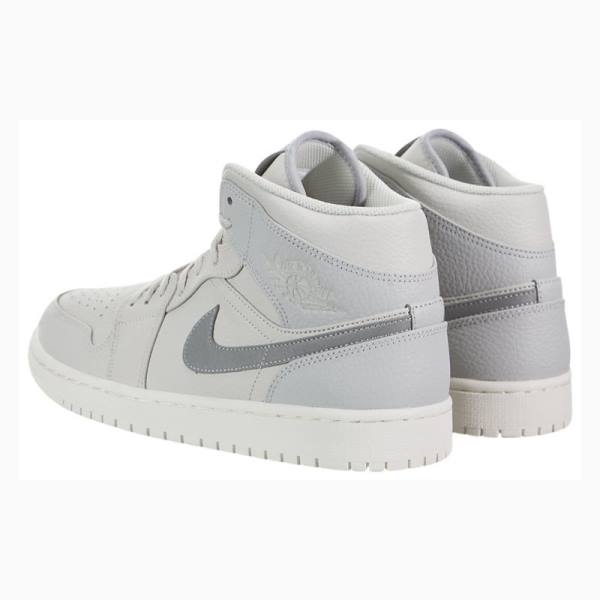 Nike Mid SE Light Bone Koripallokengät Miesten Air Jordan 1 Hopea | JD-135GE