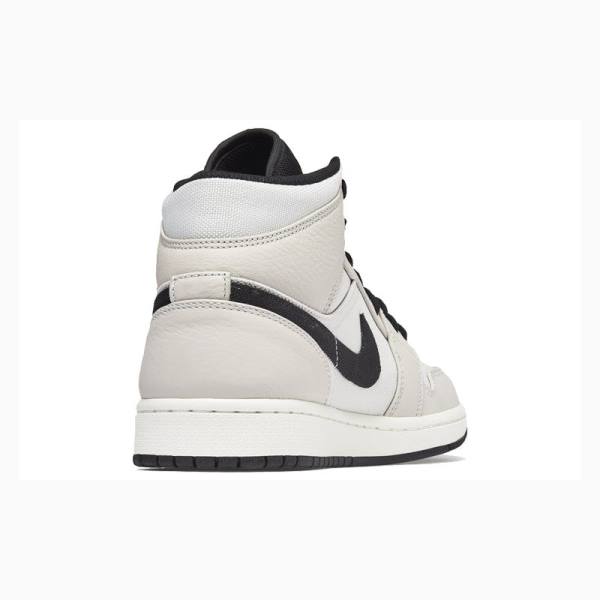 Nike Mid SE Light Bone Koripallokengät Miesten Air Jordan 1 Harmaat Valkoinen | JD-493BX