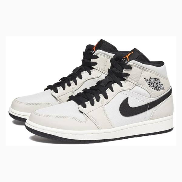 Nike Mid SE Light Bone Koripallokengät Miesten Air Jordan 1 Harmaat Valkoinen | JD-493BX