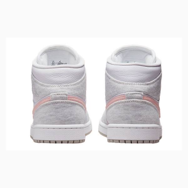 Nike Mid SE Light Iron Ore Light Iron Ore (W) Koripallokengät Naisten Air Jordan 1 Valkoinen Harmaat Pinkki | JD-142HQ