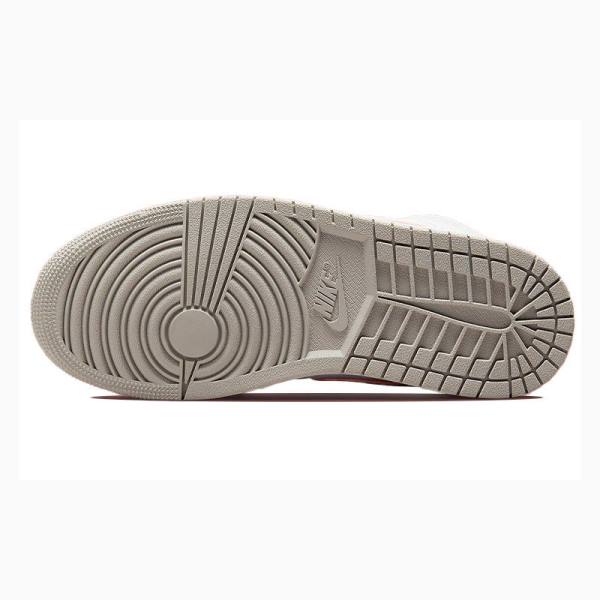 Nike Mid SE Light Iron Ore Light Iron Ore (W) Koripallokengät Naisten Air Jordan 1 Valkoinen Harmaat Pinkki | JD-142HQ