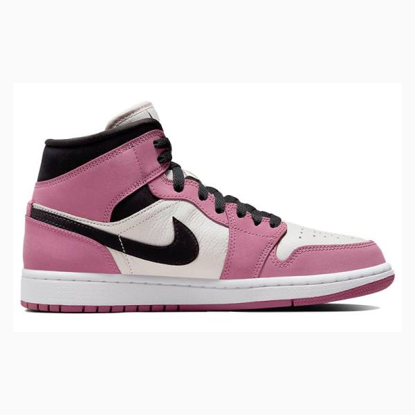 Nike Mid SE Light Mulberry Koripallokengät Naisten Air Jordan 1 Mustat Valkoinen Pinkki | JD-318WC