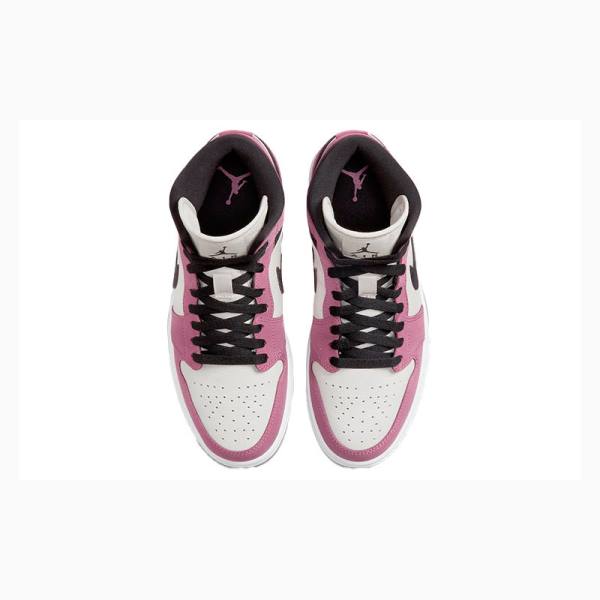 Nike Mid SE Light Mulberry Koripallokengät Naisten Air Jordan 1 Mustat Valkoinen Pinkki | JD-318WC
