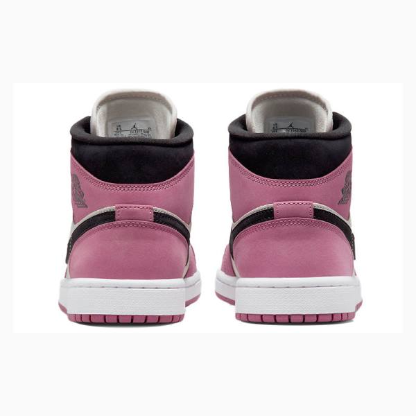 Nike Mid SE Light Mulberry Koripallokengät Naisten Air Jordan 1 Mustat Valkoinen Pinkki | JD-318WC