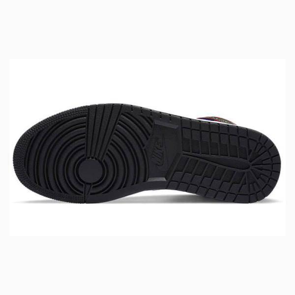 Nike Mid SE Multi-Color Koripallokengät Naisten Air Jordan 1 Mustat Punainen Vihreä Sininen | JD-235GF