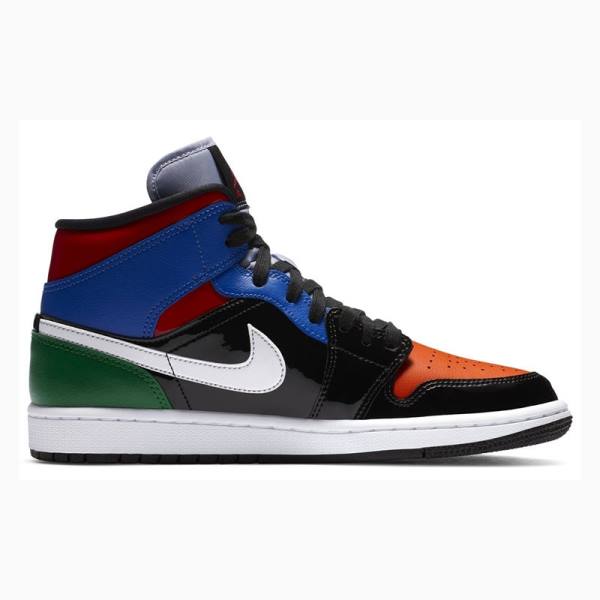 Nike Mid SE Multi Kiiltonahka Koripallokengät Naisten Air Jordan 1 Monivärinen | JD-975VJ