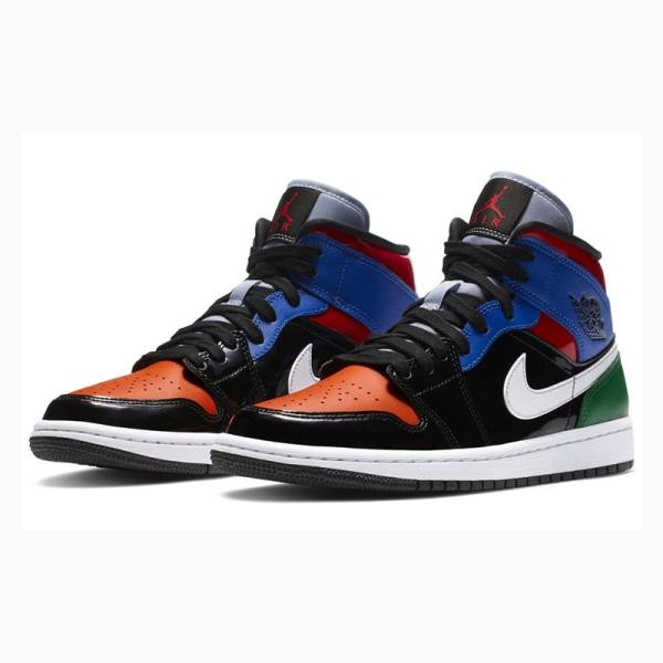 Nike Mid SE Multi Kiiltonahka Koripallokengät Naisten Air Jordan 1 Monivärinen | JD-975VJ