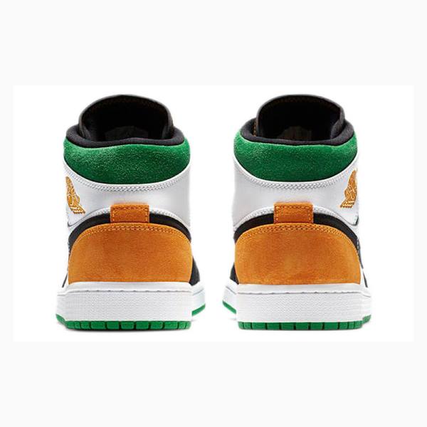 Nike Mid SE Oakland Koripallokengät Miesten Air Jordan 1 Mustat Valkoinen Vihreä | JD-253VR