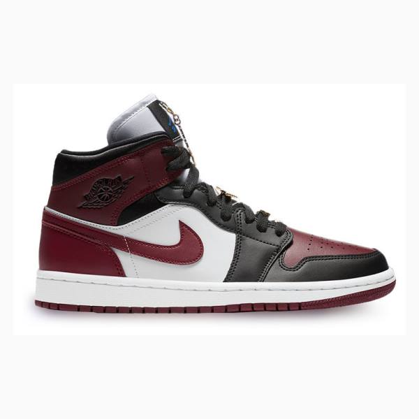 Nike Mid SE Pendants Koripallokengät Naisten Air Jordan 1 Punainen Mustat | JD-413JX