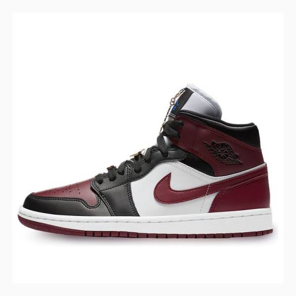 Nike Mid SE Pendants Koripallokengät Naisten Air Jordan 1 Punainen Mustat | JD-413JX