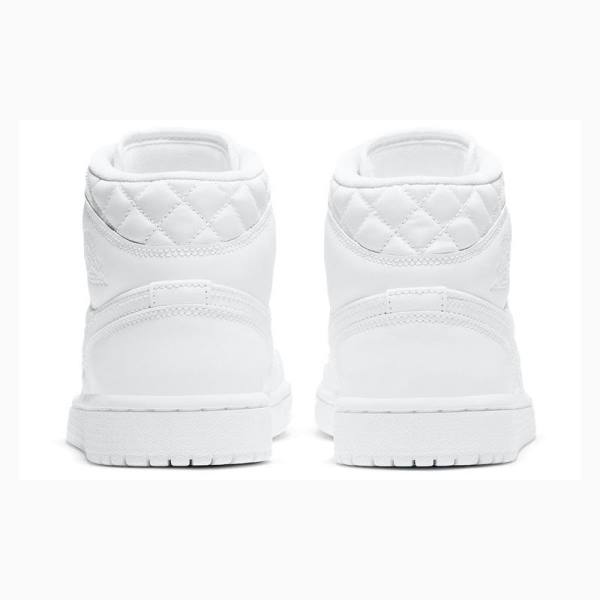 Nike Mid SE Quilted Koripallokengät Naisten Air Jordan 1 Valkoinen | JD-057IX
