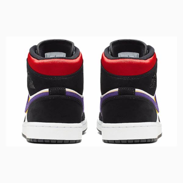 Nike Mid SE Rivals Koripallokengät Miesten Air Jordan 1 Mustat Violetit Sininen | JD-615YW