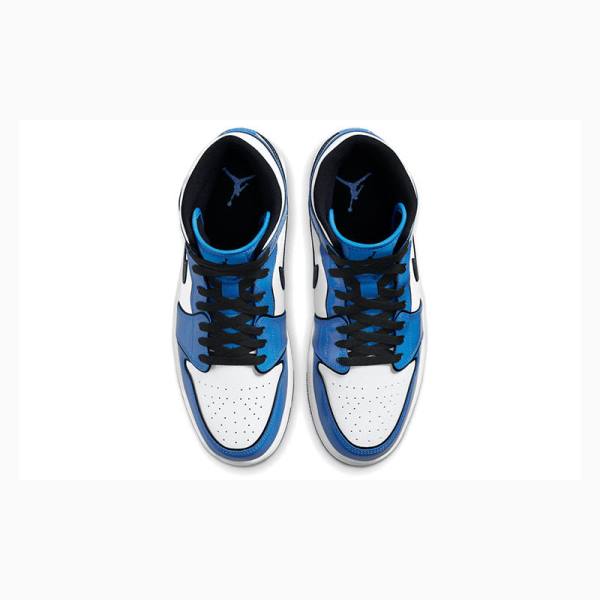 Nike Mid SE Signal Koripallokengät Miesten Air Jordan 1 Sininen | JD-043GF