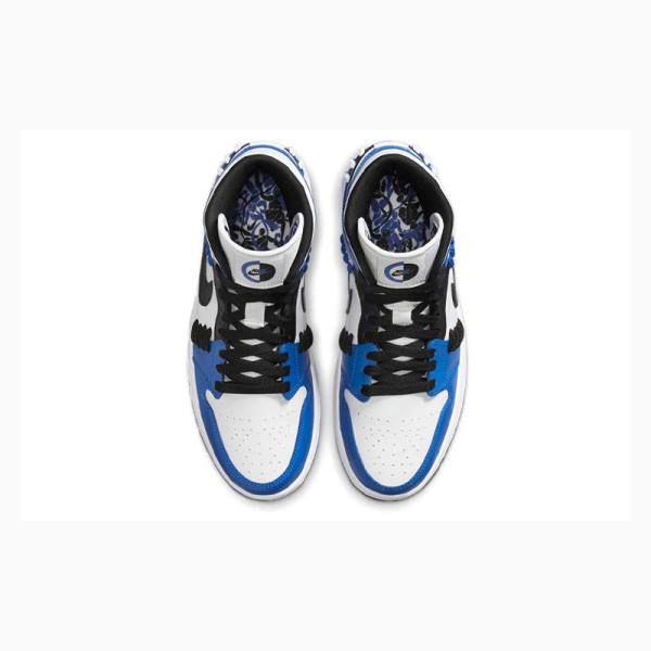 Nike Mid SE Sisterhood Koripallokengät Naisten Air Jordan 1 Sininen Mustat | JD-163AO
