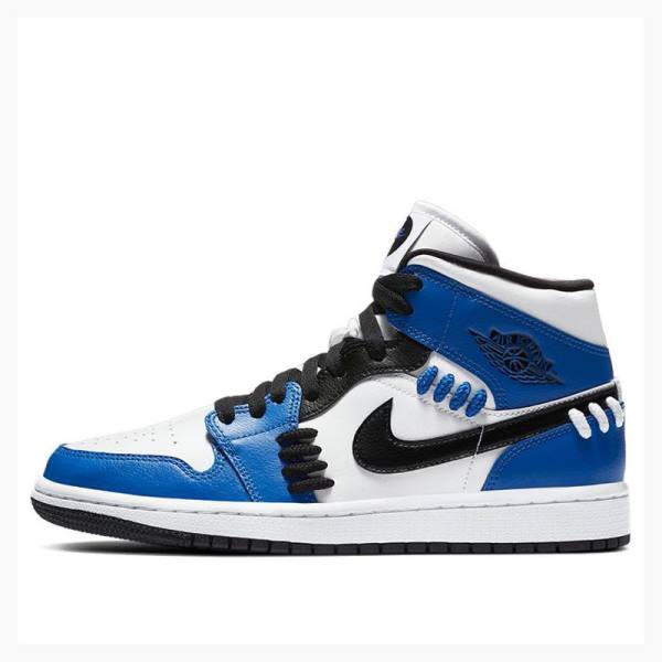 Nike Mid SE Sisterhood Koripallokengät Naisten Air Jordan 1 Sininen Mustat | JD-163AO