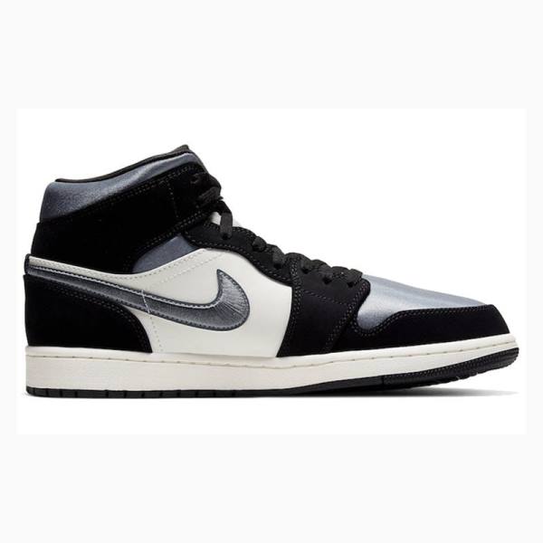 Nike Mid SE Smoke Koripallokengät Miesten Air Jordan 1 Mustat Harmaat | JD-528RW