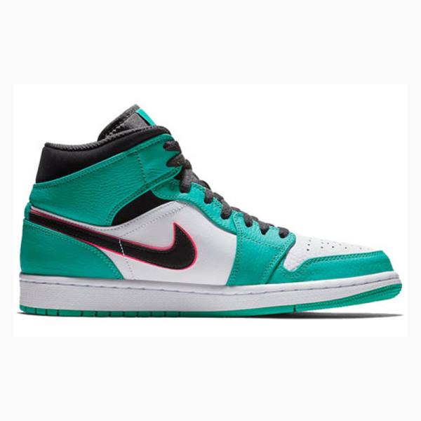 Nike Mid SE South Beach Koripallokengät Miesten Air Jordan 1 Vihreä Mustat | JD-701FZ