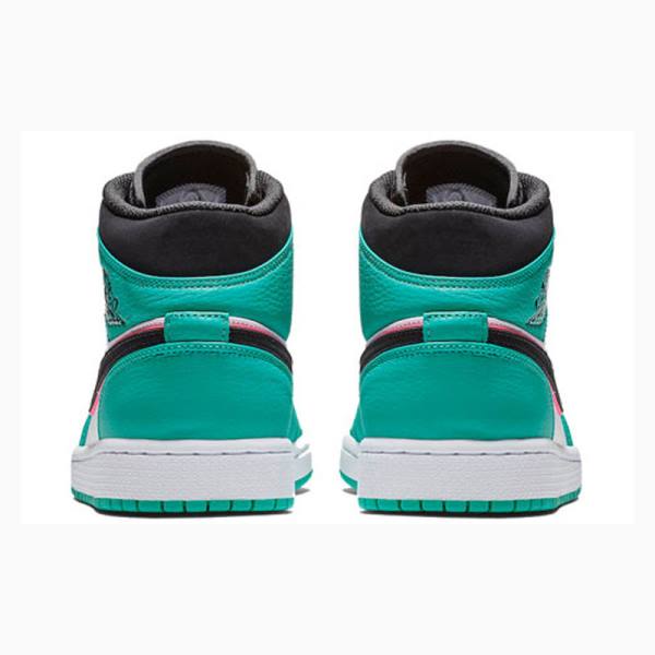 Nike Mid SE South Beach Koripallokengät Miesten Air Jordan 1 Vihreä Mustat | JD-701FZ