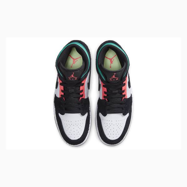 Nike Mid SE South Beach Koripallokengät Miesten Air Jordan 1 Mustat Valkoinen | JD-945LZ