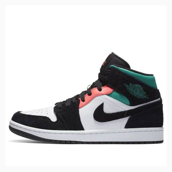 Nike Mid SE South Beach Koripallokengät Miesten Air Jordan 1 Mustat Valkoinen | JD-945LZ